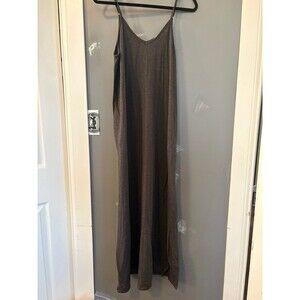 Three bird nest size large L gray maxi dress